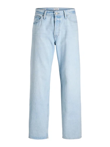 Jack & Jones Herren Jeans JJIEDDIE JJORIGINAL - High Waist - Relaxed Fit - Blau