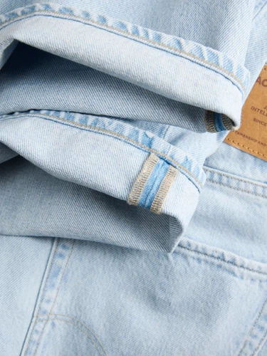 Jack & Jones Herren Jeans JJIEDDIE JJORIGINAL - High Waist - Relaxed Fit - Blau