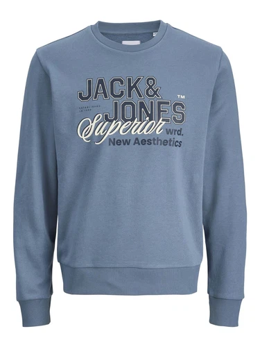 Jack & Jones Herren Sweatshirt JJELOGO SWEAT CREW NECK 2 - Regular Fit