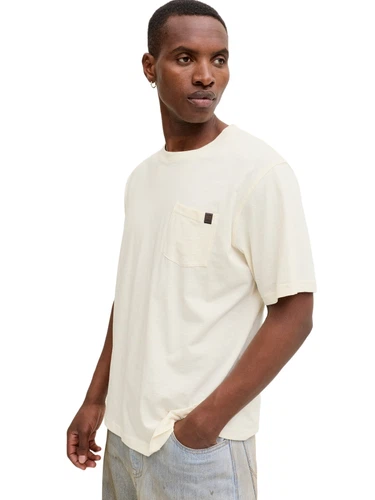 Jack & Jones Herren Rundhals T-Shirt JJEDOVER SLUB TEE SS - Relaxed Fit