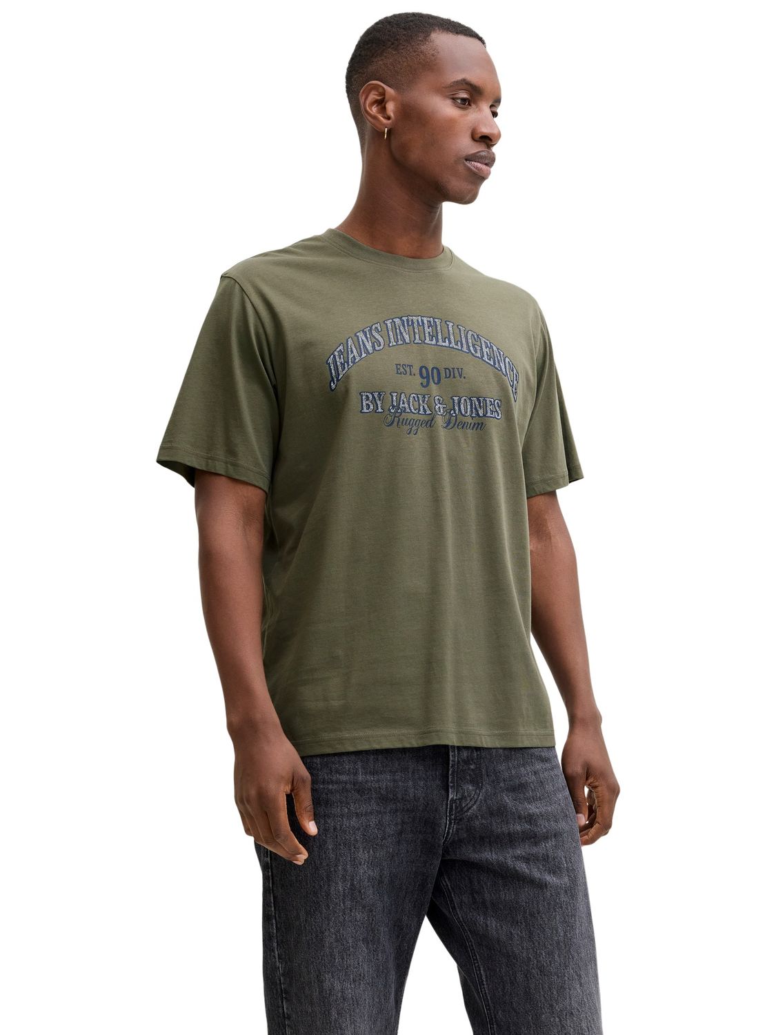 Jack & Jones Herren Rundhals T-Shirt JJEDENVER GRAPHIC TEE SS O-NECK - Rela günstig online kaufen