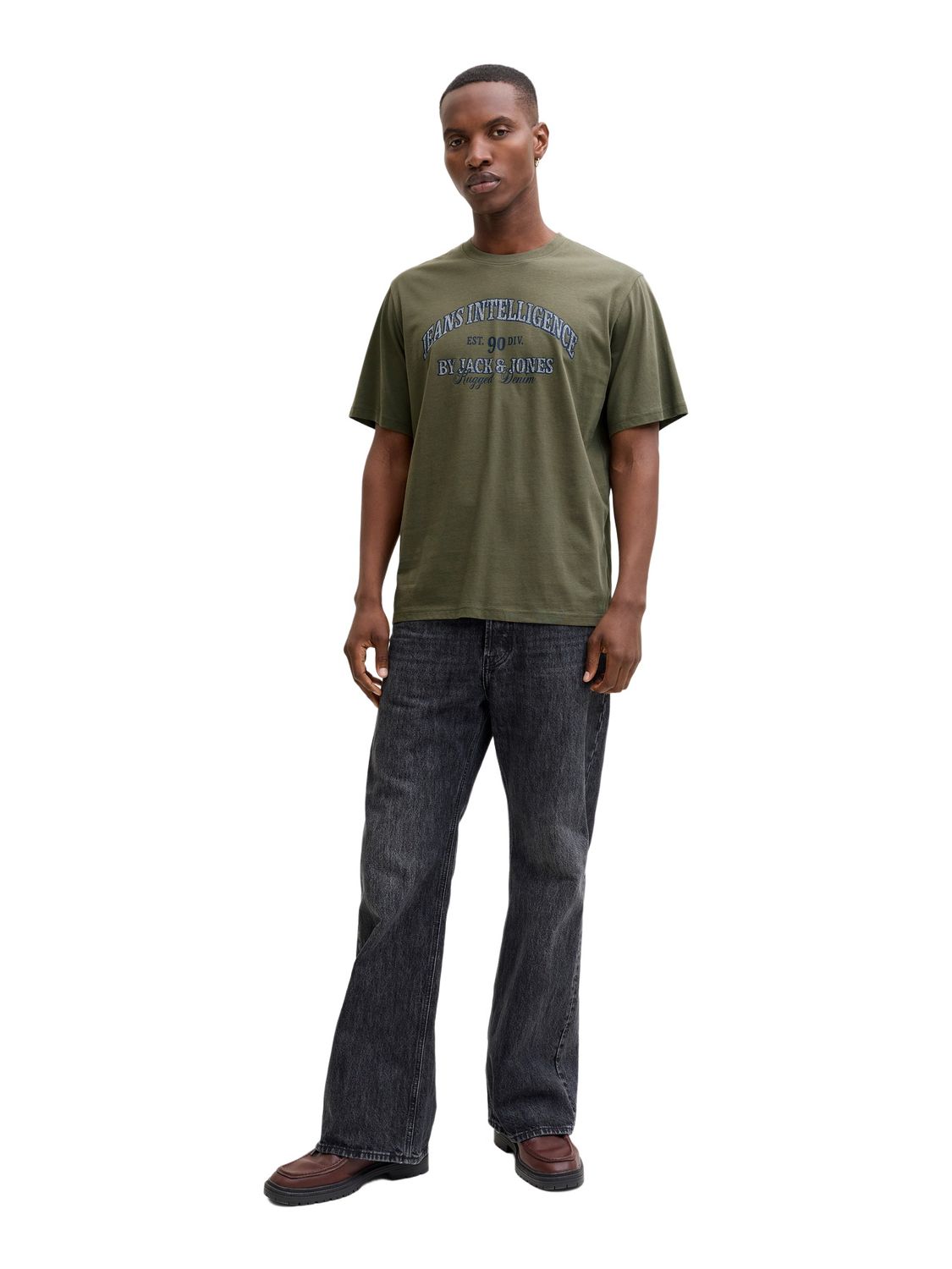 Jack & Jones Herren Rundhals T-Shirt JJEDENVER GRAPHIC TEE SS O-NECK - Rela günstig online kaufen