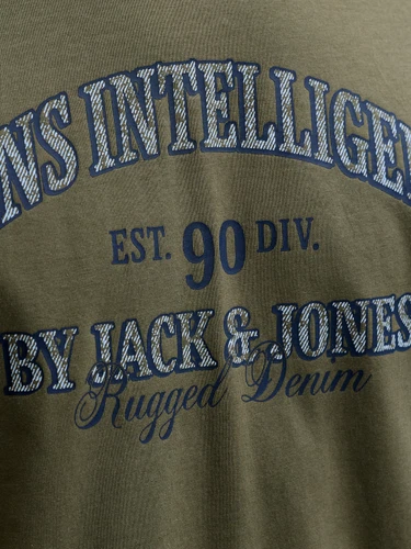 Jack & Jones Herren Rundhals T-Shirt JJEDENVER GRAPHIC TEE SS O-NECK - Relaxed Fit