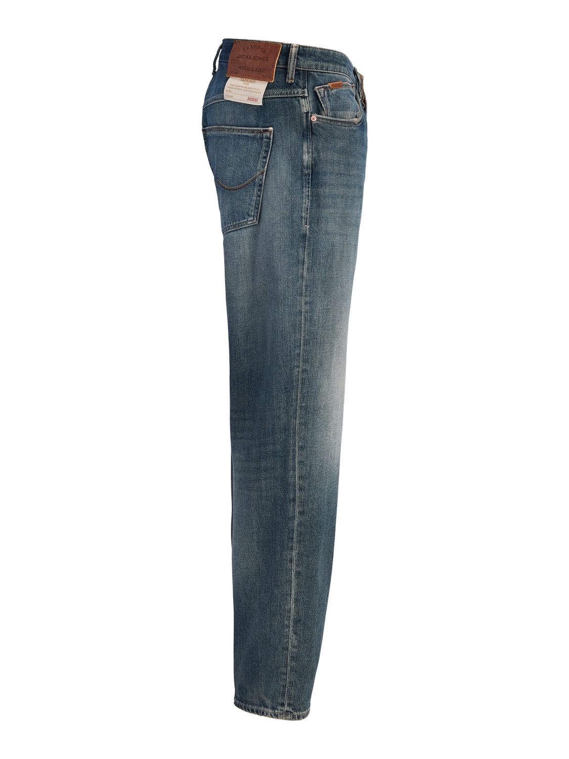 Jack & Jones Herren Jeans JJIMIKE JJWELLS - Mid Waist - Tapered Fit - Blau günstig online kaufen