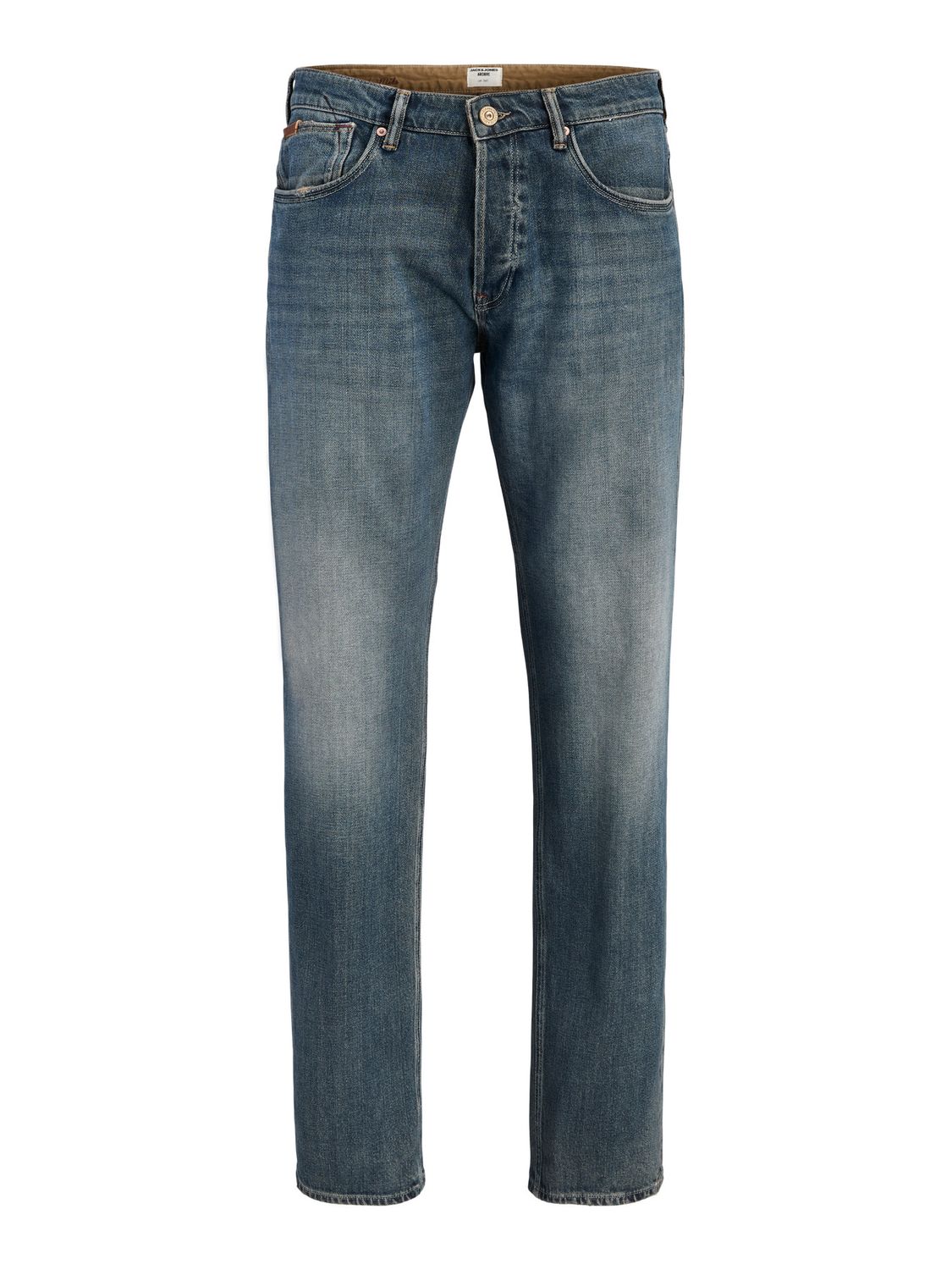 Jack & Jones Herren Jeans JJIMIKE JJWELLS - Mid Waist - Tapered Fit - Blau günstig online kaufen
