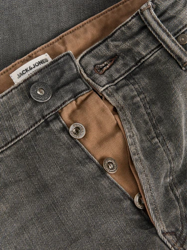 Jack & Jones Herren Jeans JJIMIKE JJWELLS - Mid Waist - Tapered Fit - Blau