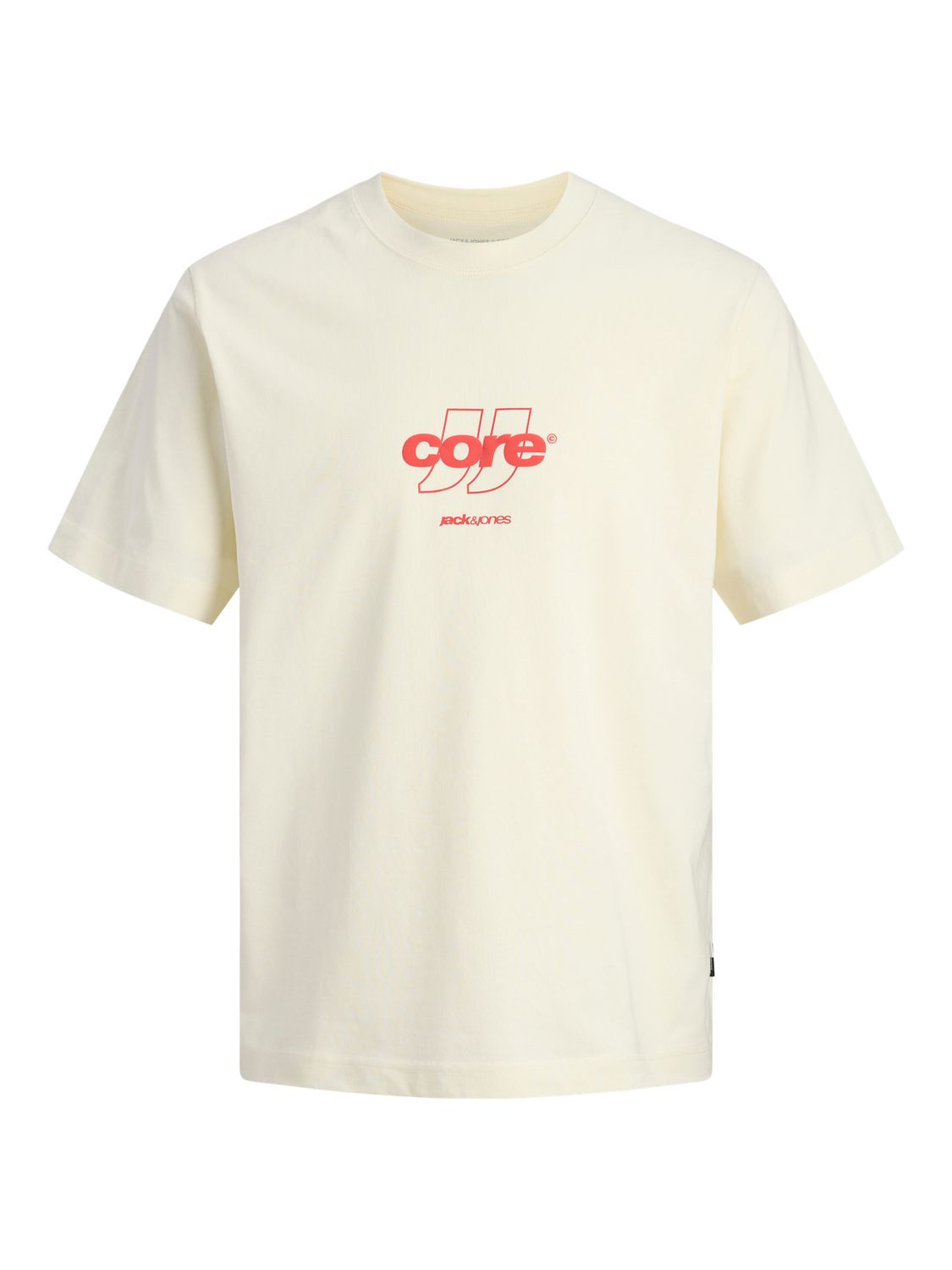 Jack & Jones Herren Rundhals T-Shirt JCOCLUB FRONT PRINT TEE SS CREW NECK - Relaxed Fit