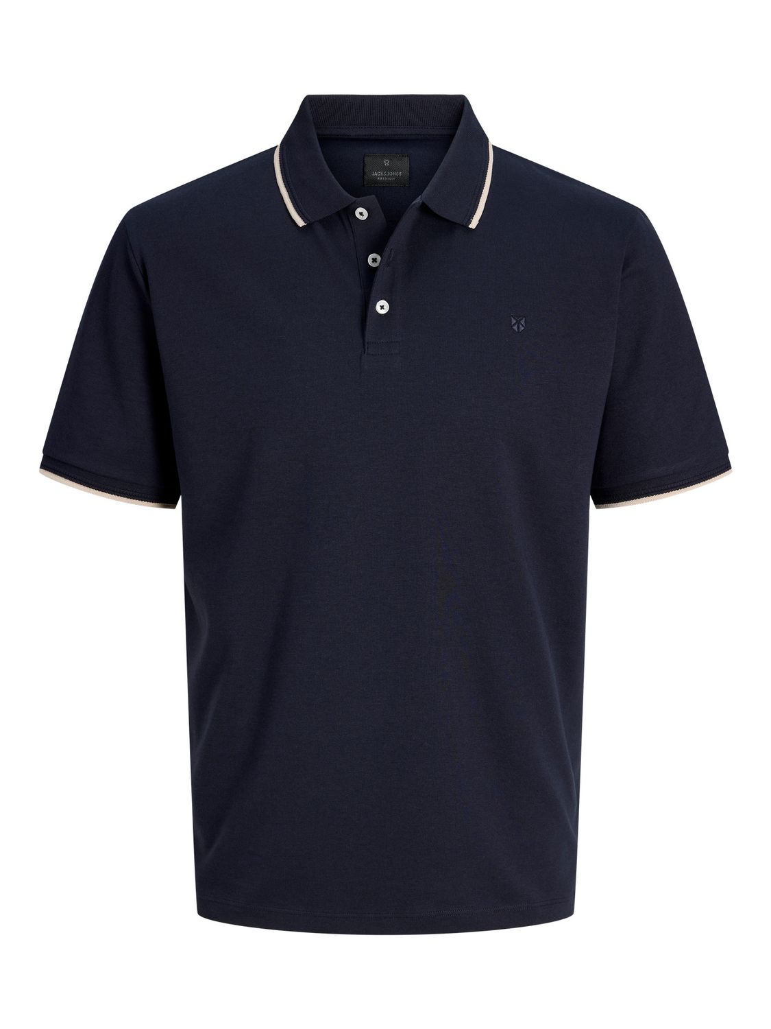Jack & Jones Herren Poloshirt JPRBLAETHAN DETAIL SS POLO SN - Regular Fit