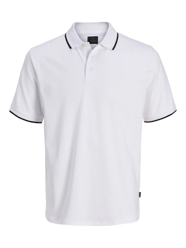 Jack & Jones Herren Poloshirt JPRBLAETHAN DETAIL SS POLO SN - Regular Fit