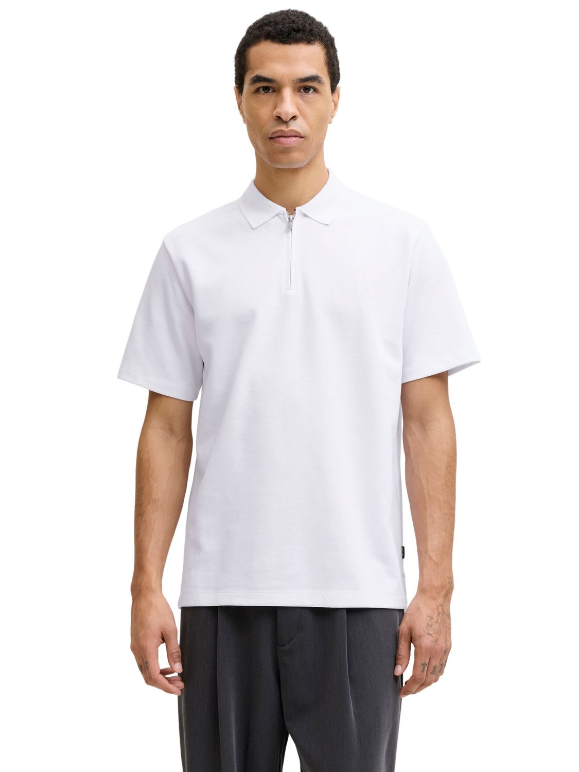 Jack & Jones Herren Poloshirt JPRBLAETHAN SS ZIP POLO SN - Regular Fit günstig online kaufen