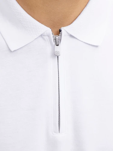Jack & Jones Herren Poloshirt JPRBLAETHAN SS ZIP POLO SN - Regular Fit