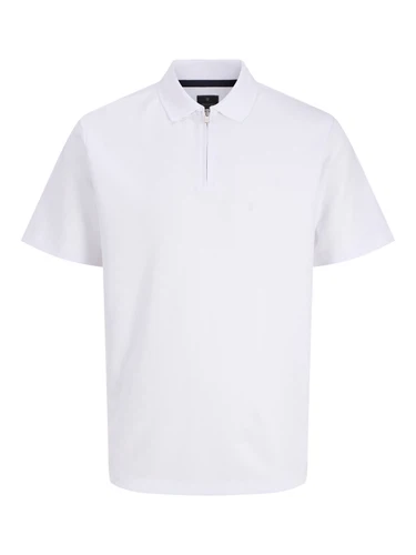 Jack & Jones Herren Poloshirt JPRBLAETHAN SS ZIP POLO SN - Regular Fit