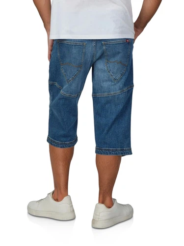 Mustang 3/4 Jeans Shorts Herren Stretch Straight Fit Freemont