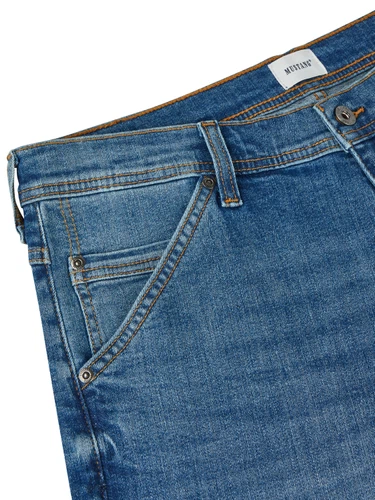 Mustang 3/4 Jeans Shorts Herren Stretch Straight Fit Freemont