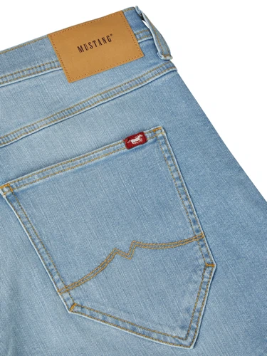 Mustang 3/4 Jeans Shorts Herren Stretch Straight Fit Freemont