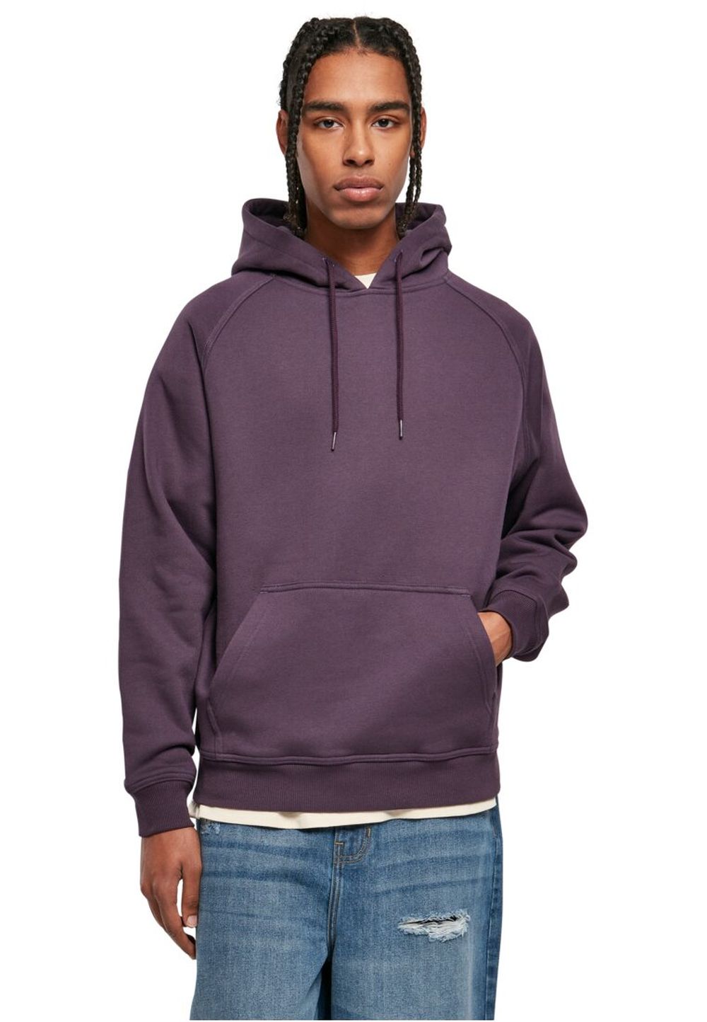 Urban Classics Herren Hoodie Kapuzenpullover BLANK - Relaxed Fit