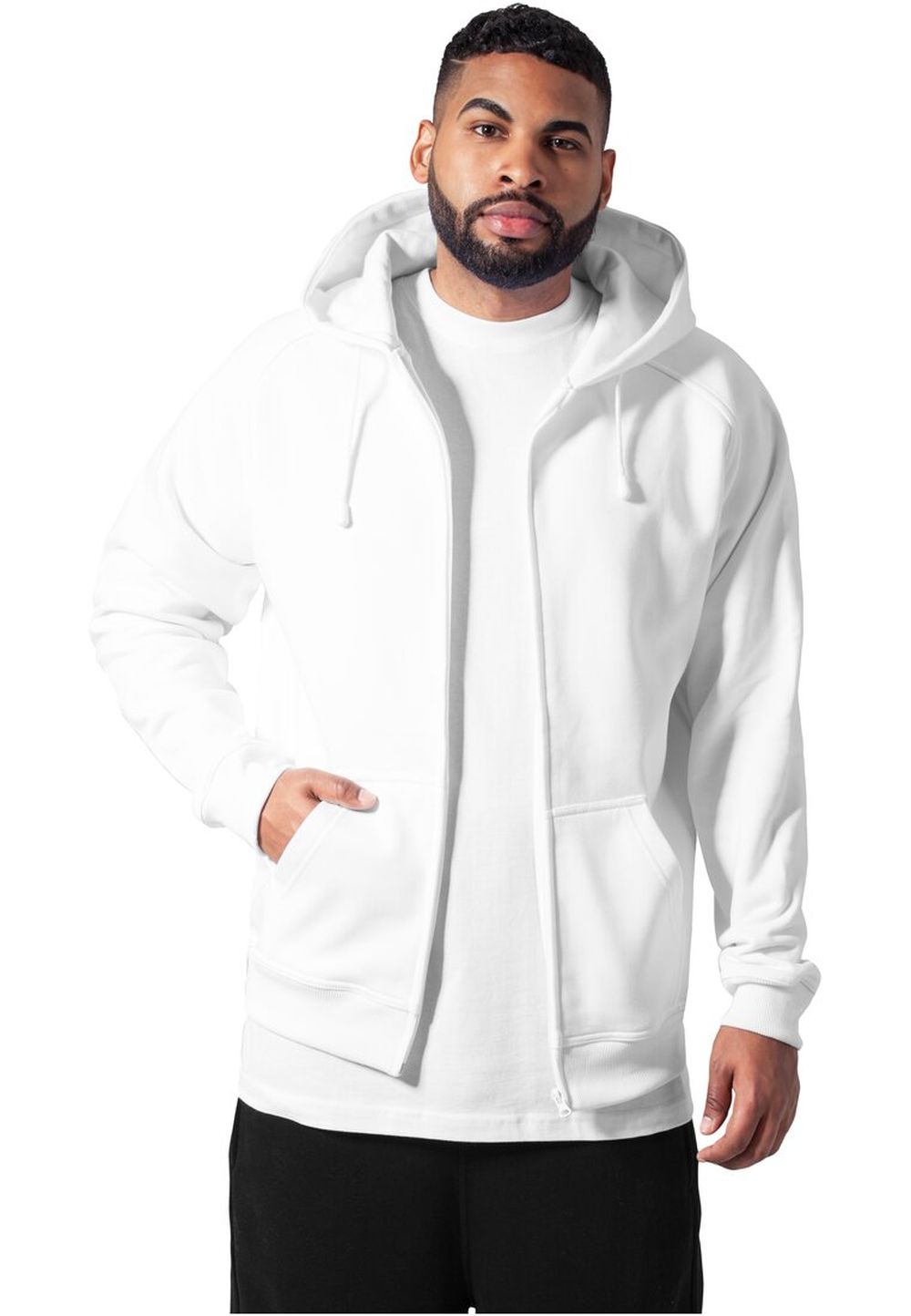 Urban Classics Herren Hoodie Kapuzenpullover ZIP HOODY - Relaxed Fit günstig online kaufen