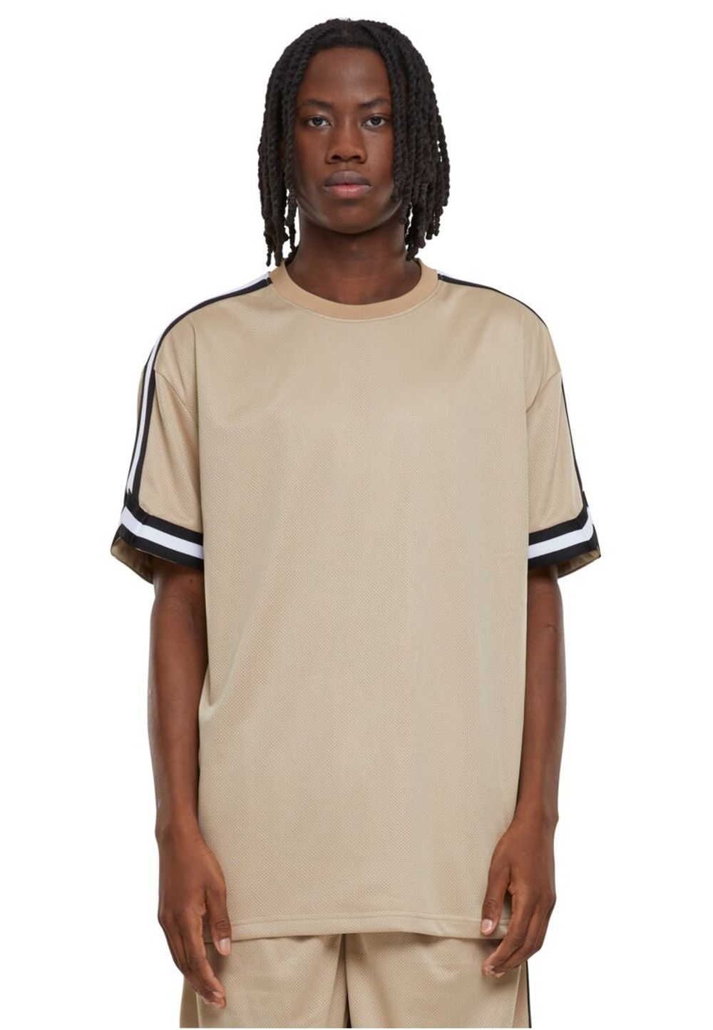 Urban Classics Herren T-Shirt OVERSIZED STRIPES MESH - Relaxed Fit günstig online kaufen