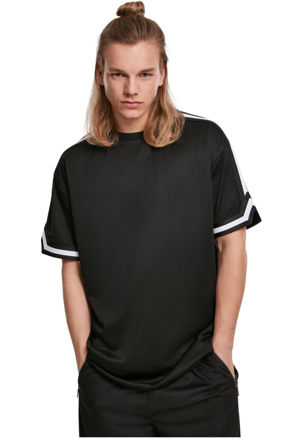 Urban Classics Herren T-Shirt OVERSIZED STRIPES MESH - Relaxed Fit günstig online kaufen