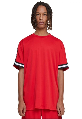 Urban Classics Herren T-Shirt OVERSIZED STRIPES MESH - Relaxed Fit