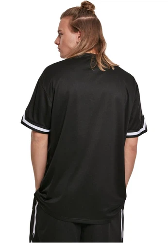 Urban Classics Herren T-Shirt OVERSIZED STRIPES MESH - Relaxed Fit