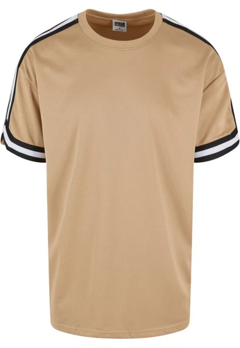 Urban Classics Herren T-Shirt OVERSIZED STRIPES MESH - Relaxed Fit