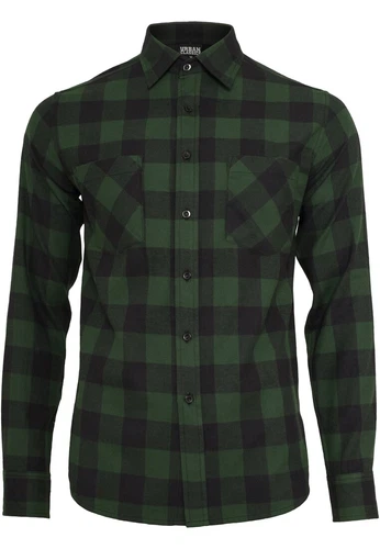 Urban Classics Herren Freizeithemd CHECKED FLANELL - Regular Fit