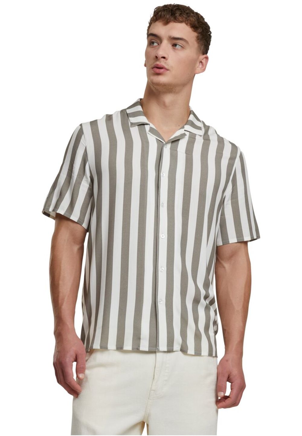 Urban Classics Herren Freizeithemd VISKOSE AOP RESORT - Regular Fit