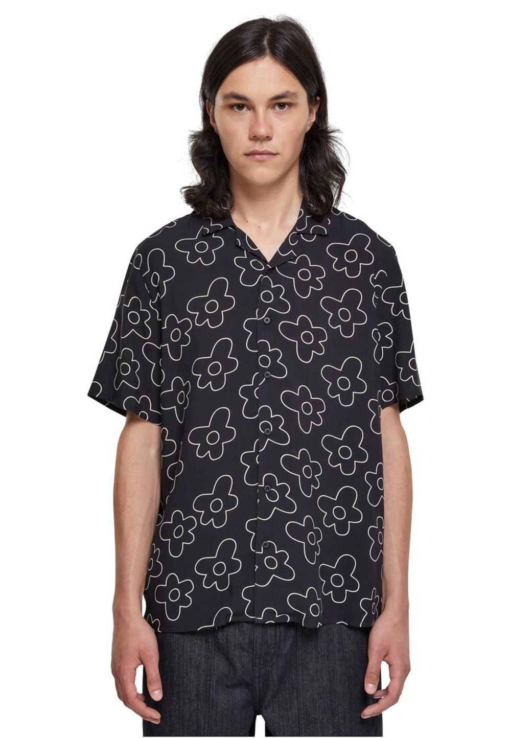 Urban Classics Herren Freizeithemd VISKOSE AOP RESORT - Regular Fit günstig online kaufen