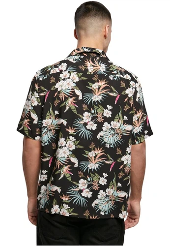 Urban Classics Herren Freizeithemd VISKOSE AOP RESORT - Regular Fit