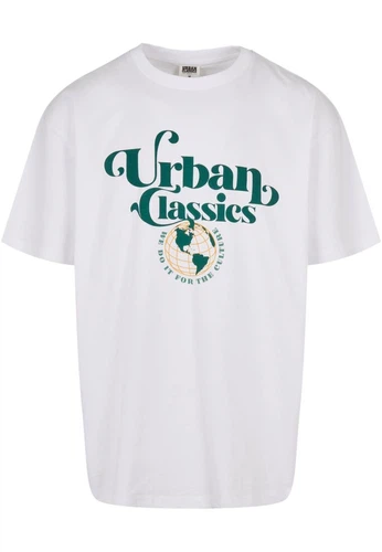 Urban Classics Herren T-Shirt ORGANIC GLOBE LOGO - Relaxed Fit