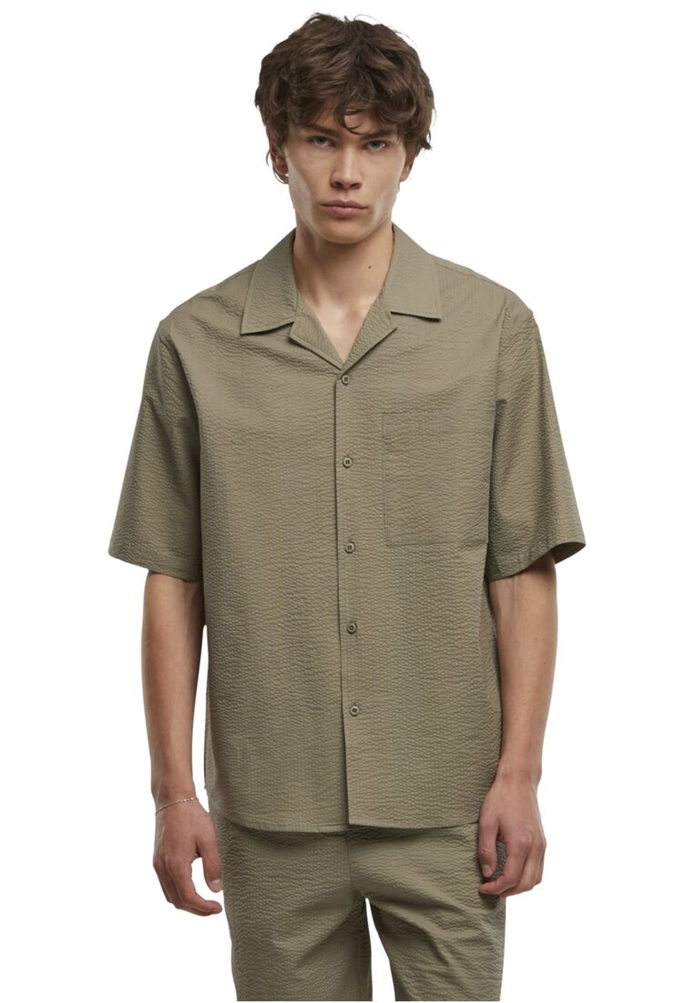 Urban Classics Herren Freizeithemd RELAXED SEERSUCKER SHORT SLEEVE - Relaxe günstig online kaufen