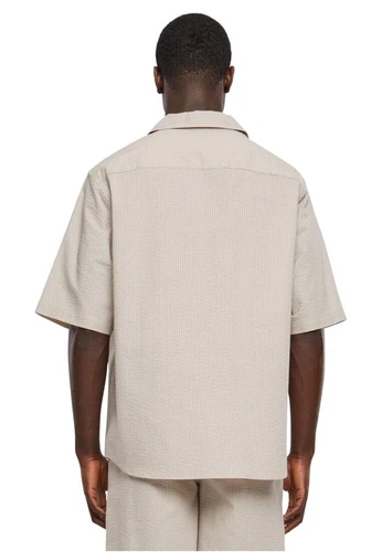 Urban Classics Herren Freizeithemd RELAXED SEERSUCKER SHORT SLEEVE - Relaxed Fit