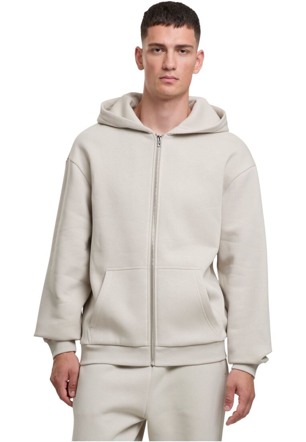 Urban Classics Herren Hoodie Kapuzenpullover FLUFFY ZIP - Regular Fit günstig online kaufen