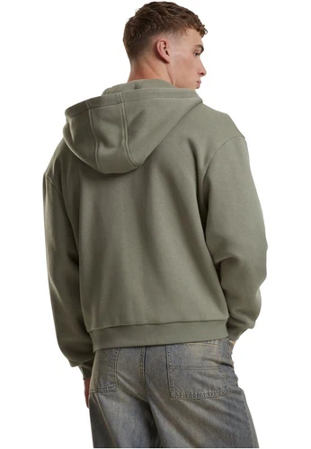 Urban Classics Herren Hoodie Kapuzenpullover FLUFFY ZIP - Regular Fit