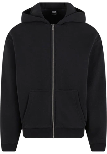 Urban Classics Herren Hoodie Kapuzenpullover FLUFFY ZIP - Regular Fit