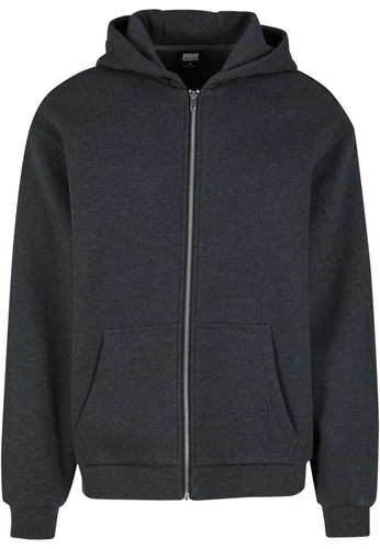Urban Classics Herren Hoodie Kapuzenpullover FLUFFY ZIP - Regular Fit