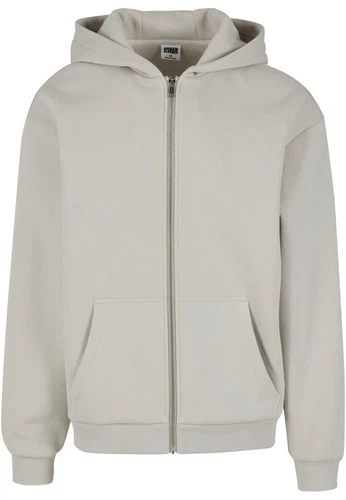 Urban Classics Herren Hoodie Kapuzenpullover FLUFFY ZIP - Regular Fit