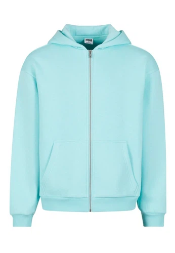 Urban Classics Herren Hoodie Kapuzenpullover FLUFFY ZIP - Regular Fit