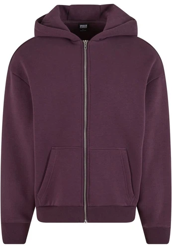 Urban Classics Herren Hoodie Kapuzenpullover FLUFFY ZIP - Regular Fit