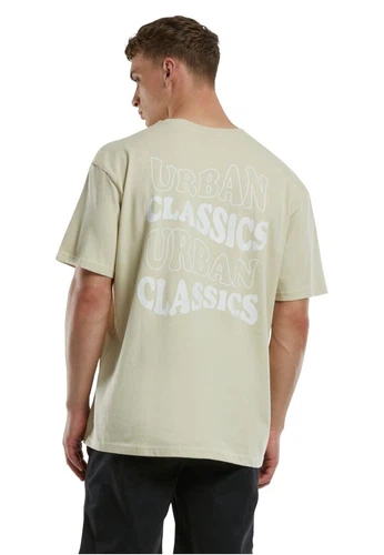 Urban Classics Herren T-Shirt UC WEAVY LOGO HEAVYY OVERSIZED - Relaxed Fit
