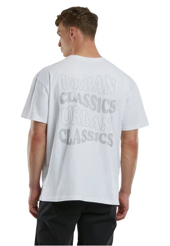 Urban Classics Herren T-Shirt UC WEAVY LOGO HEAVYY OVERSIZED - Relaxed Fit