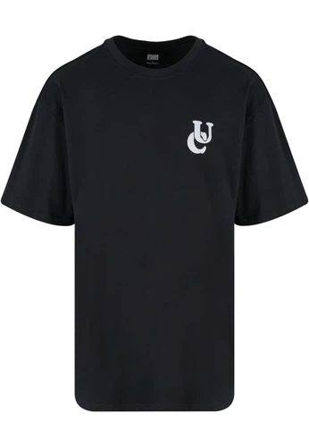 Urban Classics Herren T-Shirt UC WEAVY LOGO HEAVYY OVERSIZED - Relaxed Fit