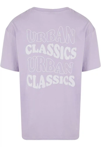 Urban Classics Herren T-Shirt UC WEAVY LOGO HEAVYY OVERSIZED - Relaxed Fit