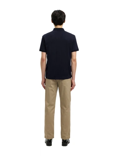 Selected Homme Herren Poloshirt SLMFAVE ZIP SS - Regular Fit