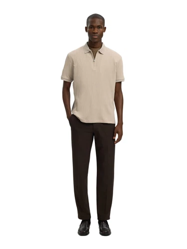 Selected Homme Herren Poloshirt SLMFAVE STRUCTURE SS - Regular Fit