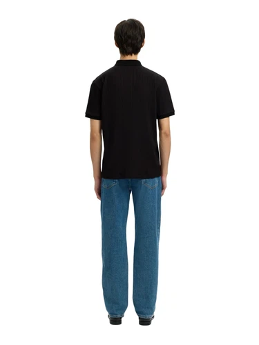 Selected Homme Herren Poloshirt SLMFAVE STRUCTURE SS - Regular Fit