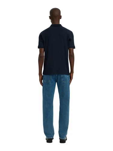 Selected Homme Herren Poloshirt SLMFAVE STRUCTURE SS - Regular Fit