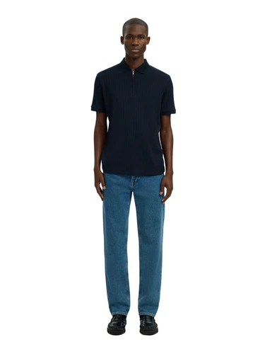 Selected Homme Herren Poloshirt SLMFAVE STRUCTURE SS - Regular Fit