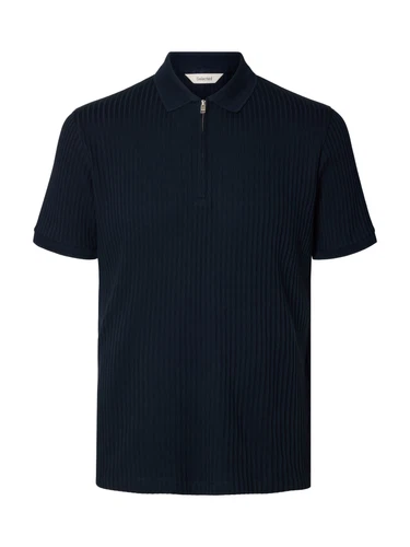 Selected Homme Herren Poloshirt SLMFAVE STRUCTURE SS - Regular Fit